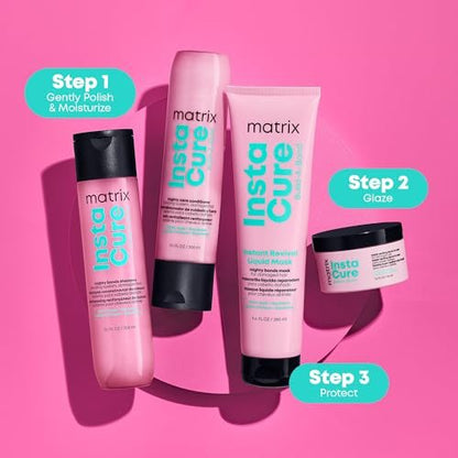 Matrix Instacure Build-A-Bond Super Sealing Leave-In Balm - Repairs & Seals Damaged Hair, Heat Protectant & Frizz Control, with Citric Acid & Squalane, Vegan, Sulfate-Free, Paraben-Free (3.4 oz) Avelisse