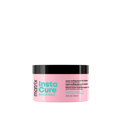 Matrix Instacure Build-A-Bond Super Sealing Leave-In Balm - Repairs & Seals Damaged Hair, Heat Protectant & Frizz Control, with Citric Acid & Squalane, Vegan, Sulfate-Free, Paraben-Free (3.4 oz) Avelisse