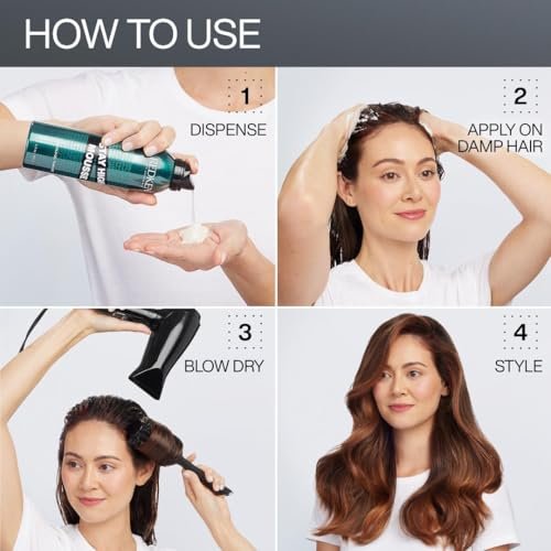 Redken Stay High Volumizing Mousse for Fine Hair - High Hold Gel to Mousse, Strong Hold for 24 Hours Avelisse