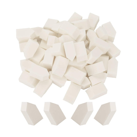 BAMTTOO 50-Pack Disposable Makeup Sponges - White Latex-Free Foundation Blenders for Flawless Application
