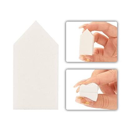 BAMTTOO 50-Pack Disposable Makeup Sponges - White Latex-Free Foundation Blenders for Flawless Application