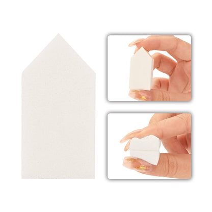 BAMTTOO 50-Pack Disposable Makeup Sponges - White Latex-Free Foundation Blenders for Flawless Application