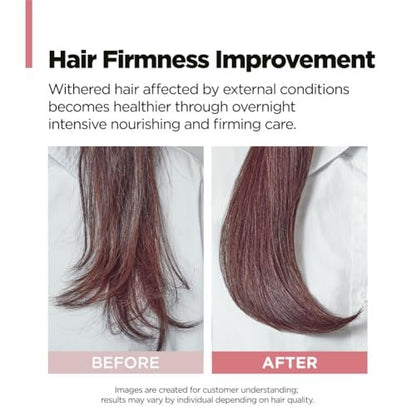 AMOS PROFESSIONAL True Repair Hair Night Cream 6.0 fl oz – K-Beauty Overnight Hair Primer & Leave-In Conditioner for Dry & Damaged Hair Avelisse