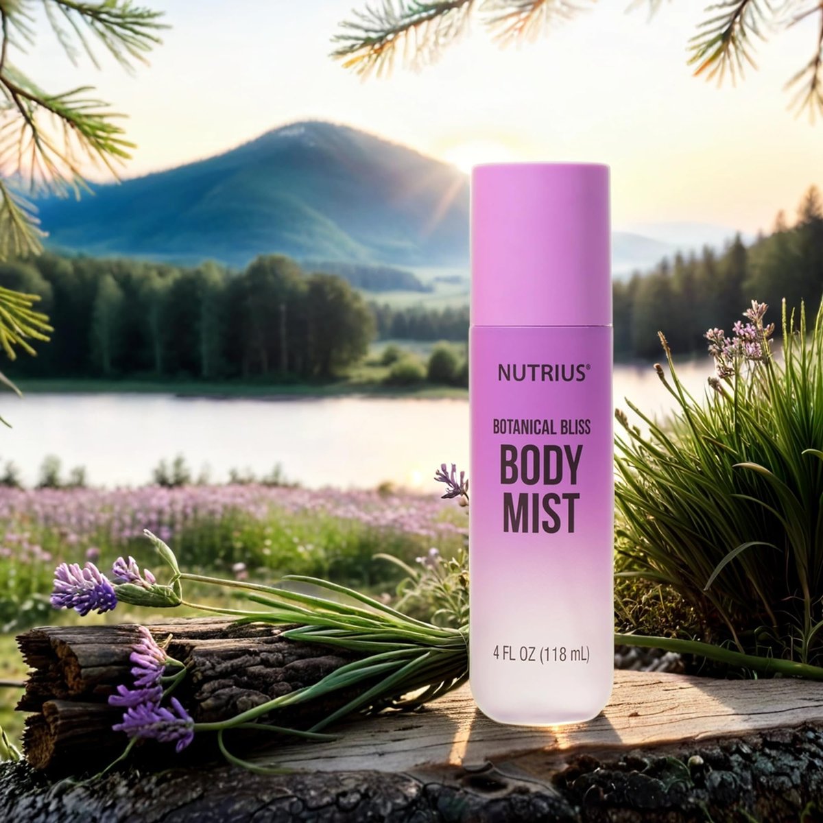 Nutrius Botanical Bliss Body Mist - Hydrating Natural Fragrance Spray for Women, Vegan & Cruelty Free, 4 fl oz Avelisse