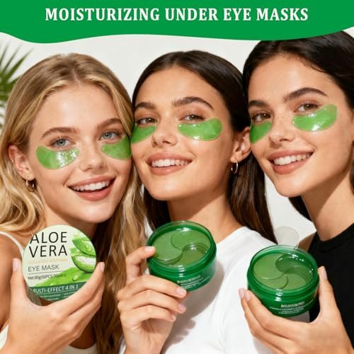 firstfly Under Eye Patches - 60 PCS Aloe Vera Eye Masks for Dark Circles and Puffiness, Hydrating Eye Mask Skincare Avelisse