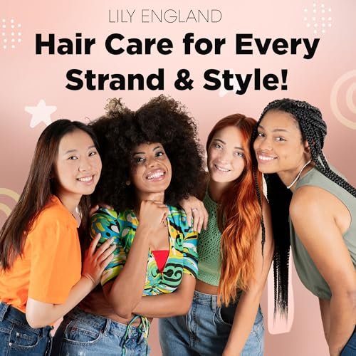 6 Pcs Hair Brush Set with Brush & Combs - Detangling Brush for All Types with Wide Tooth & Tail Comb, Scrunchie & Claw Clip - Hair Care Gift Set with Stickers for Teen Girls, Women & Kids Avelisse