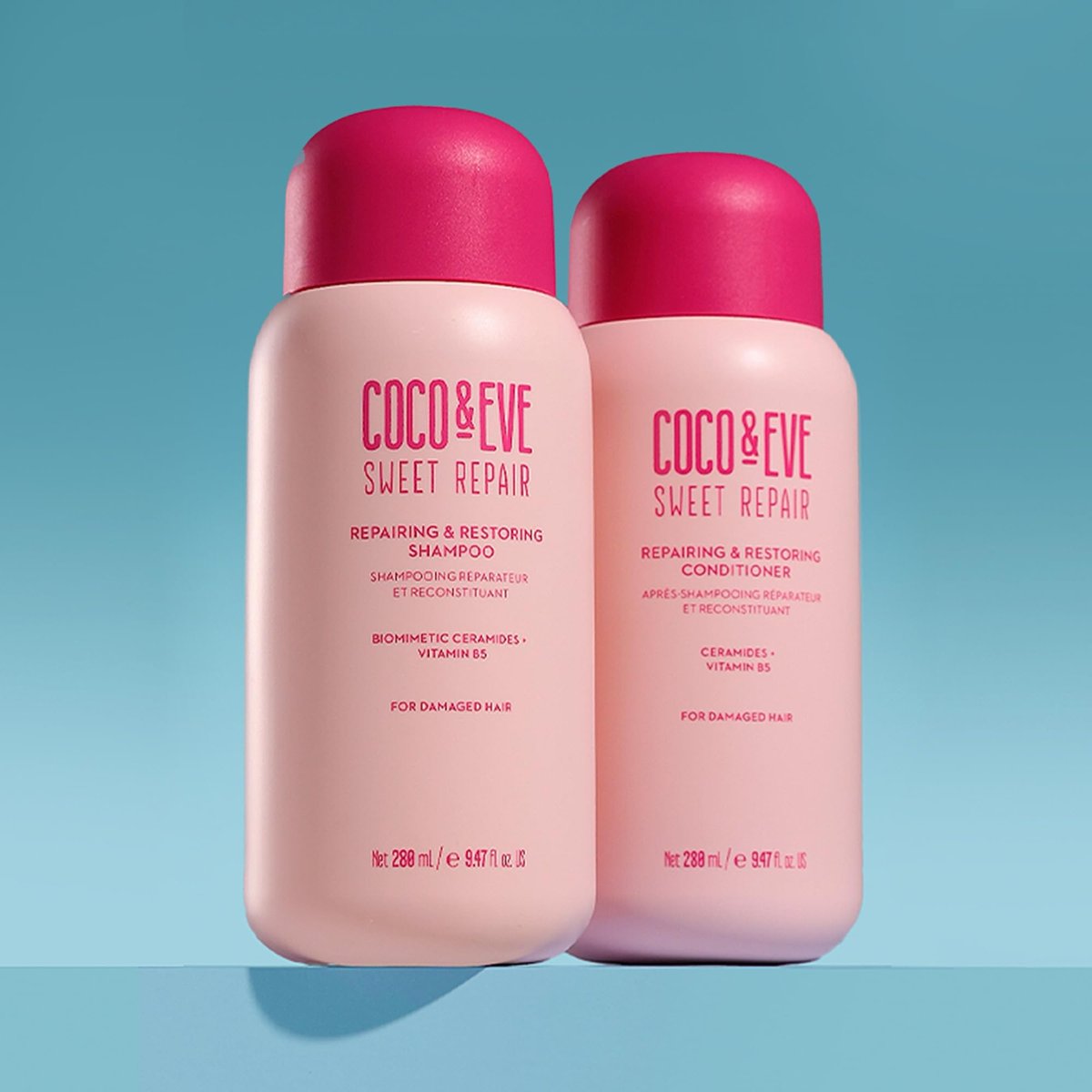 Coco & Eve Repair & Restore Shampoo & Conditioner Bundle – Hydrating & Strengthening Set for Damaged, Color Treated Hair – Deeply Nourish, Reduce Split Ends & Breakage (18.94 Fl Oz) Avelisse