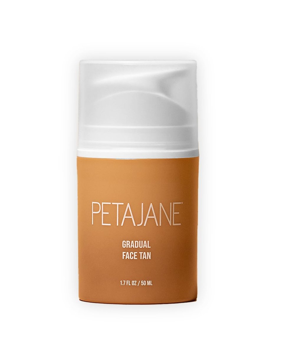 Peta Jane Gradual Tanning Face Lotion – Gentle, Buildable, Streak-Free Glow – Vegan, Non-Toxic, Cruelty-Free, Hydrating, Natural Finish, No Fake Tan Smell (1.7 Fl Oz) Avelisse