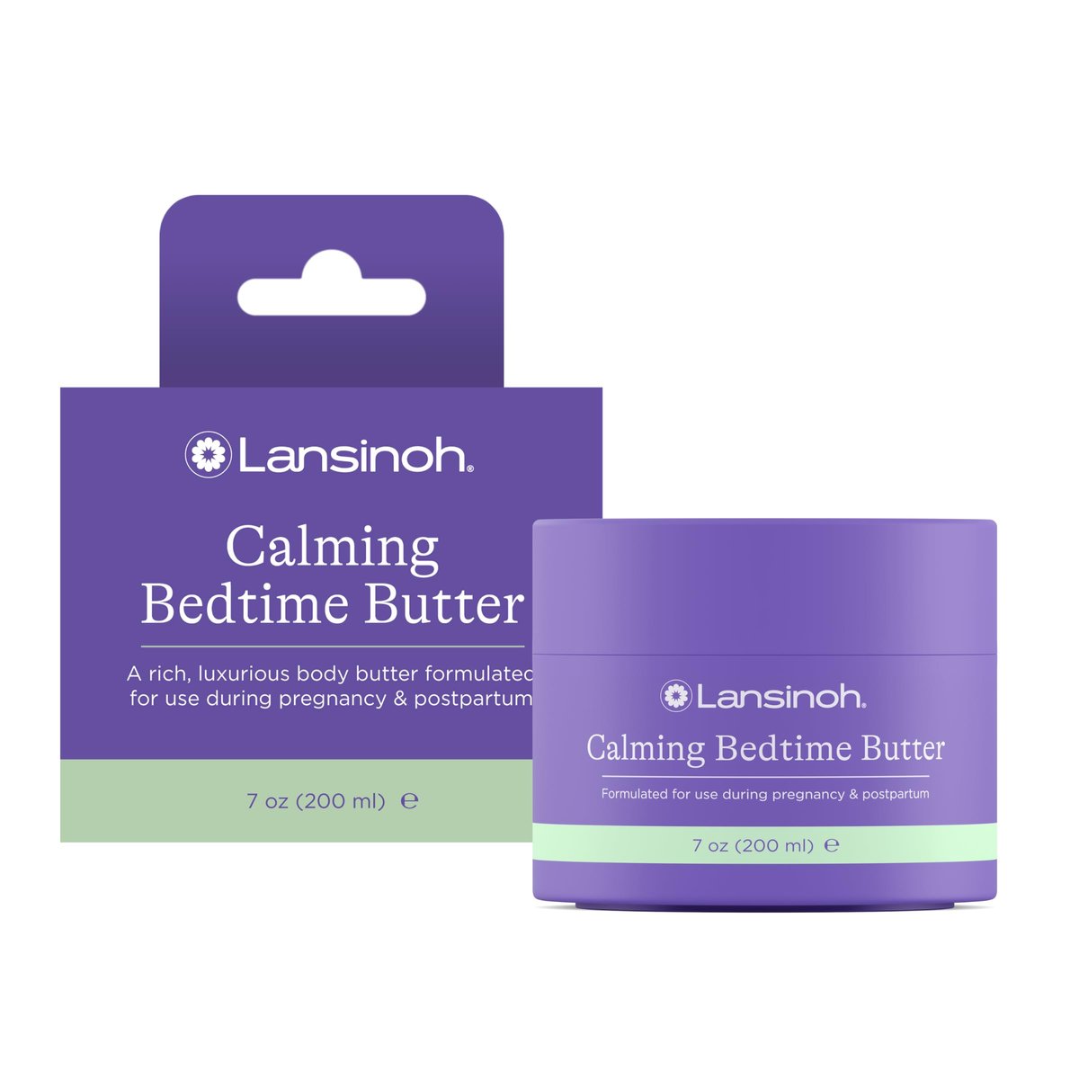 Lansinoh Magnesium Bedtime Butter Body Lotion for Pregnant Moms – Calm Magnesium Lotion for Aching Muscles, Promote Relaxation & Ease Cramps, 7 oz - görsel 2
