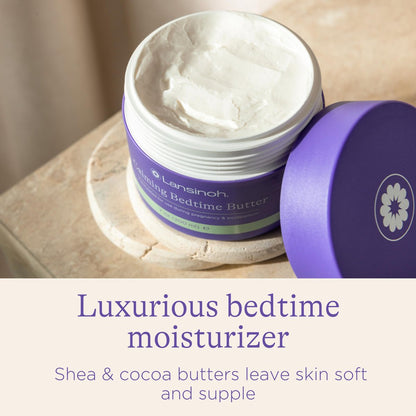 Lansinoh Magnesium Bedtime Butter Body Lotion for Pregnant Moms – Calm Magnesium Lotion for Aching Muscles, Promote Relaxation & Ease Cramps, 7 oz