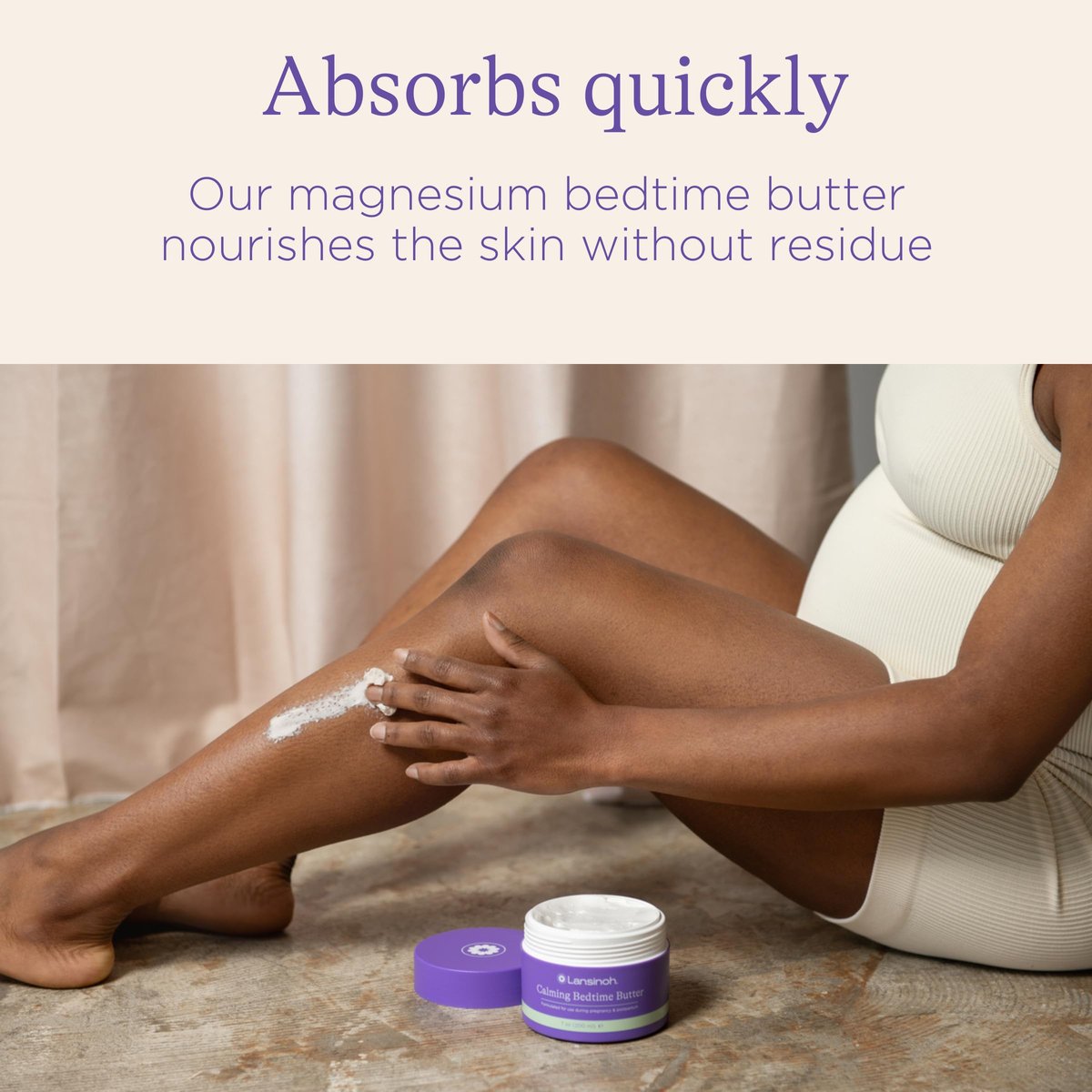 Lansinoh Magnesium Bedtime Butter Body Lotion for Pregnant Moms – Calm Magnesium Lotion for Aching Muscles, Promote Relaxation & Ease Cramps, 7 oz - görsel 14