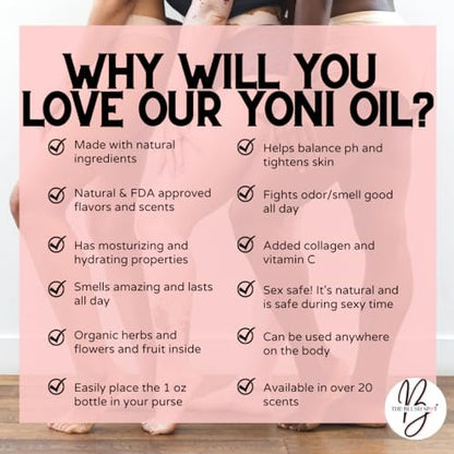 The Blush Spot Cotton Candy Yoni Oil for Women – Feminine Intimate Oil for pH Balance, Ingrown Hairs & Moisturizing – Sweet Scented Natural Daily Feminine Care (1 Fl Oz) Avelisse