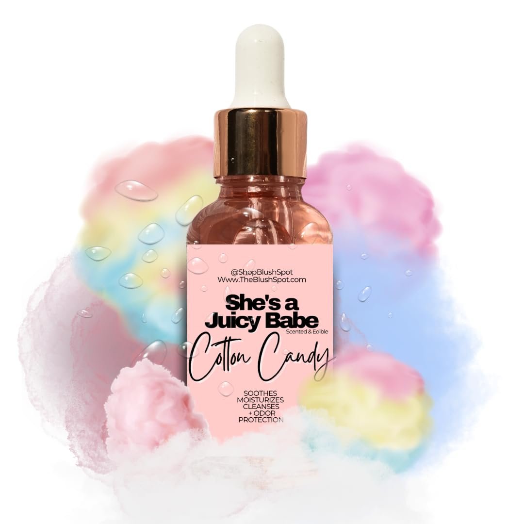 The Blush Spot Cotton Candy Yoni Oil for Women – Feminine Intimate Oil for pH Balance, Ingrown Hairs & Moisturizing – Sweet Scented Natural Daily Feminine Care (1 Fl Oz) Avelisse