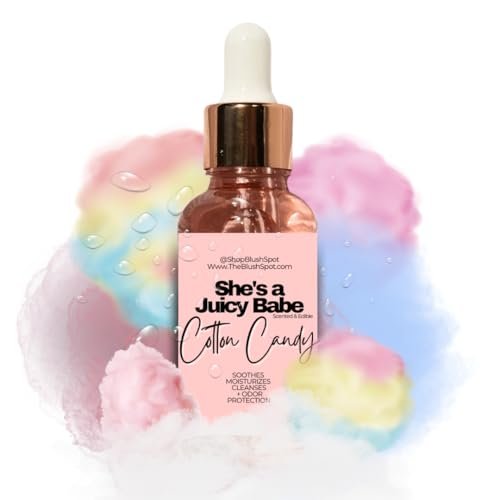 The Blush Spot Cotton Candy Yoni Oil for Women – Feminine Intimate Oil for pH Balance, Ingrown Hairs & Moisturizing – Sweet Scented Natural Daily Feminine Care (1 Fl Oz) Avelisse
