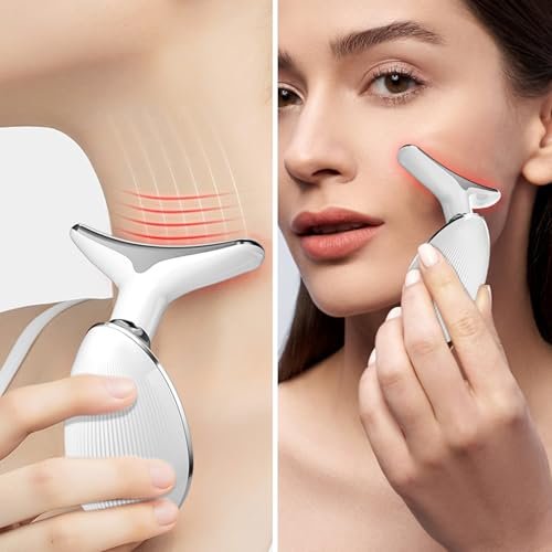 7-in-1 Face Massager Tool with Red Light Therapy for Face and Neck - Handheld Sculpting Wand for Skin Care Avelisse