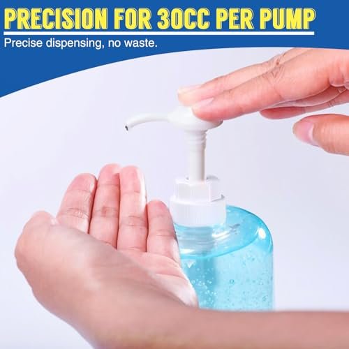 3 Pack 1 oz Pump for Large Gallon Bucket, 5 Gallon Pump Dispenser 38-400, Anti Dripping, with 50cm Extended Tube - Great for Shampoo, Conditioner, Laundry Detergent, Bleach, Oil & More Avelisse