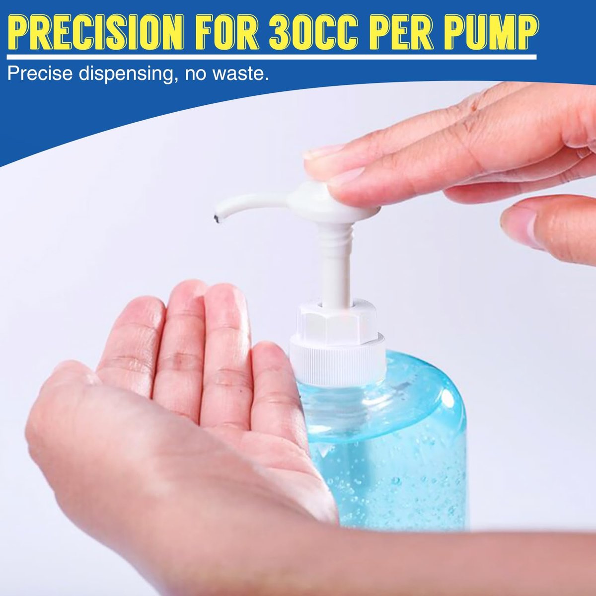3 Pack 1 oz Pump for Large Gallon Bucket, 5 Gallon Pump Dispenser 38-400, Anti Dripping, with 50cm Extended Tube - Great for Shampoo, Conditioner, Laundry Detergent, Bleach, Oil & More Avelisse