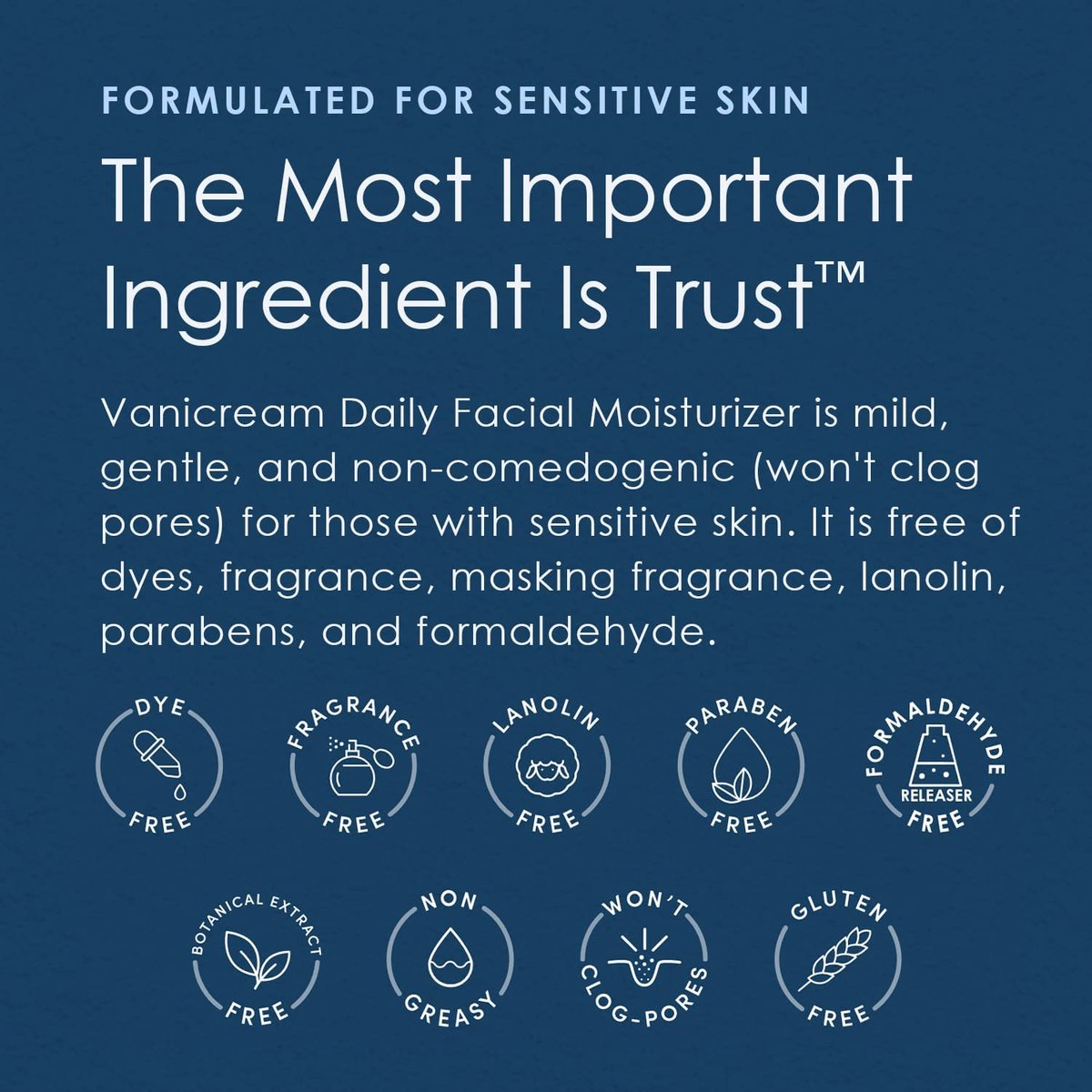 Vanicream Daily Facial Moisturizer with Ceramides and Hyaluronic Acid – Sensitive Skin, 3 fl oz (Pack of 2) Avelisse