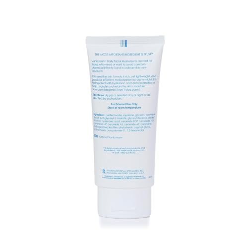 Vanicream Daily Facial Moisturizer with Ceramides and Hyaluronic Acid – Sensitive Skin, 3 fl oz (Pack of 2) Avelisse