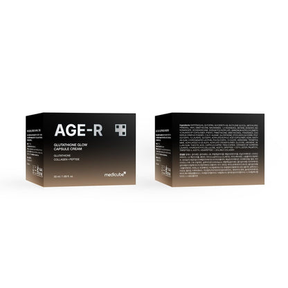 Medicube AGE-R Glutathione Glow Capsule Facial Cream – Instant Lifting Moisturizer with Collagen Peptide for Hydrating Glow, Improves Blemishes & Uneven Skin Tone – Korean Skin Care 1.69 fl.oz Avelisse