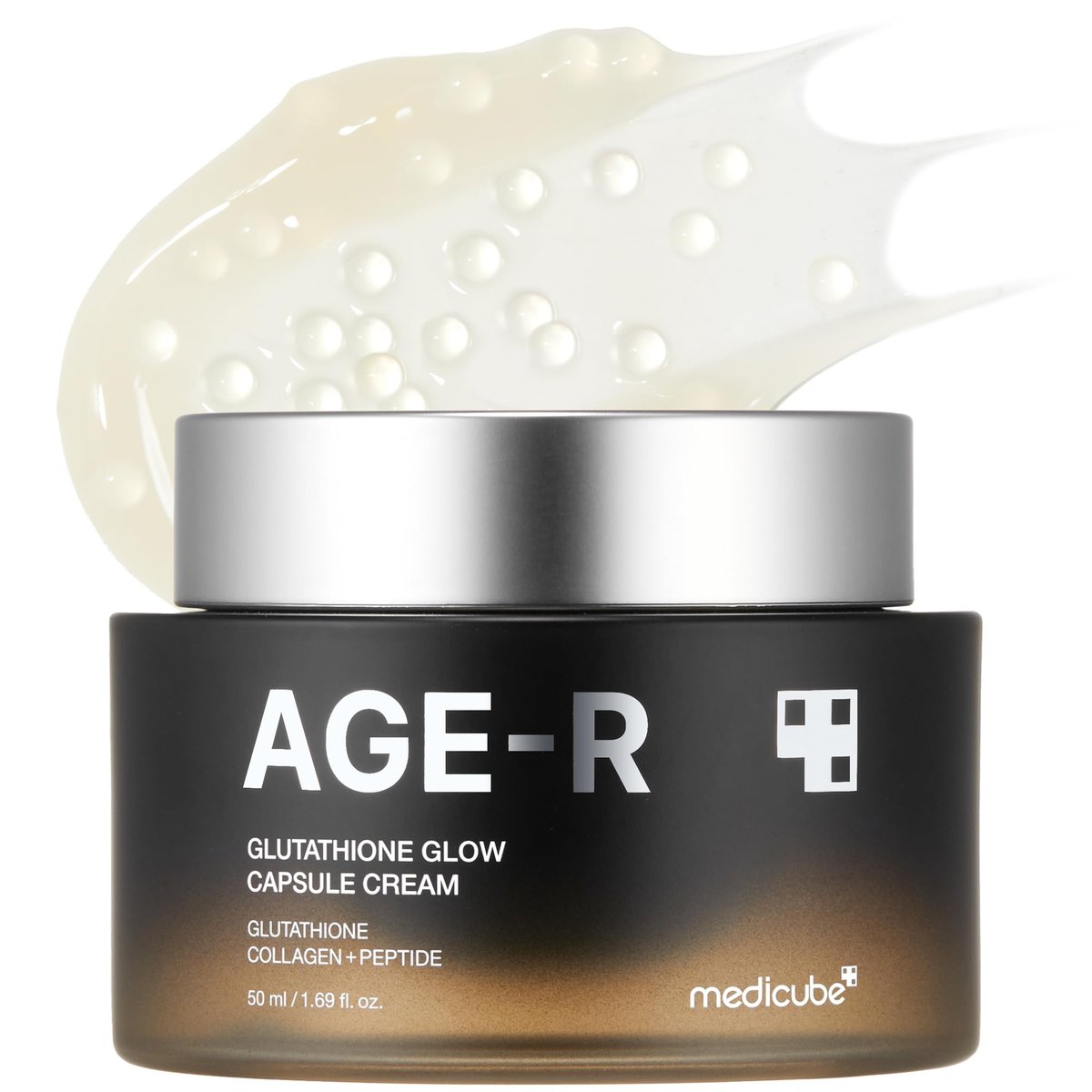 Medicube AGE-R Glutathione Glow Capsule Facial Cream – Instant Lifting Moisturizer with Collagen Peptide for Hydrating Glow, Improves Blemishes & Uneven Skin Tone – Korean Skin Care 1.69 fl.oz Avelisse