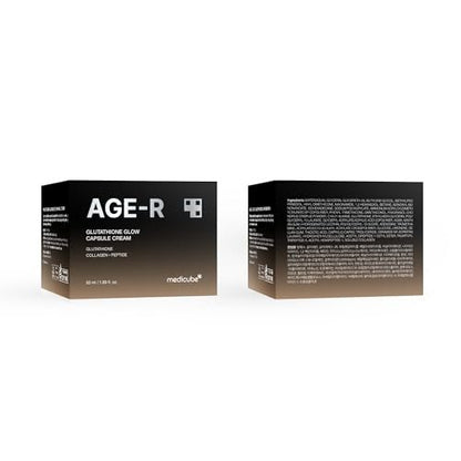 Medicube AGE-R Glutathione Glow Capsule Facial Cream – Instant Lifting Moisturizer with Collagen Peptide for Hydrating Glow, Improves Blemishes & Uneven Skin Tone – Korean Skin Care 1.69 fl.oz Avelisse