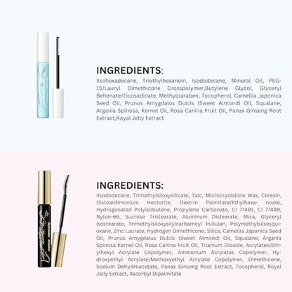 HEROINE MAKE by KISSME Waterproof Mascara Black - Volume & Length with Defining Fiber, Long Curl Eye Makeup, Gentle Mascara Remover Oil Free, Made in Japan (2 Set) Avelisse