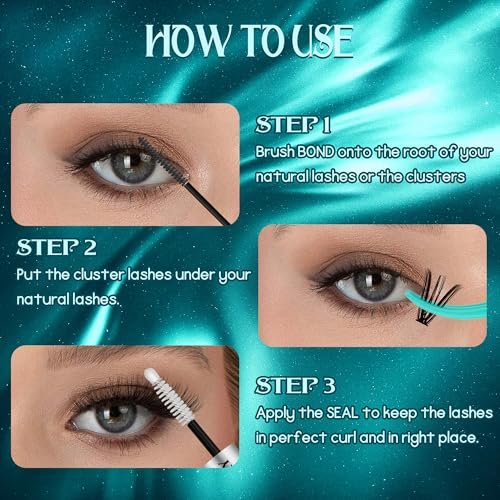 GEMERRY Lash Bond and Seal Waterproof 12ml Eyelash Glue for Clusters – Long Lasting 72-96 Hours, At-Home Use - görsel 12