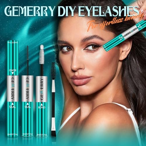 GEMERRY Lash Bond and Seal Waterproof 12ml Eyelash Glue for Clusters – Long Lasting 72-96 Hours, At-Home Use - görsel 10