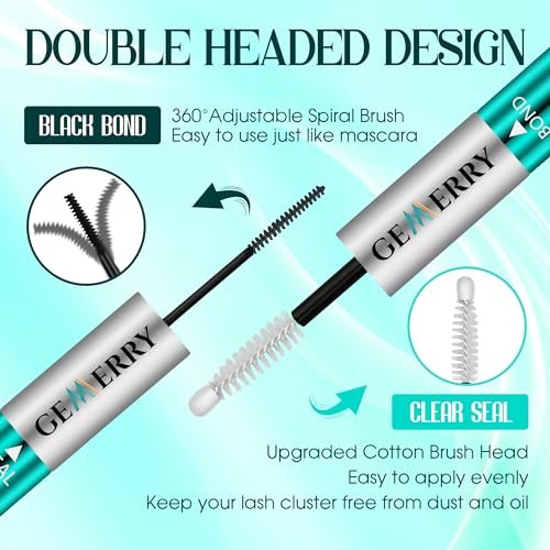 GEMERRY Lash Bond and Seal Waterproof 12ml Eyelash Glue for Clusters – Long Lasting 72-96 Hours, At-Home Use - görsel 14