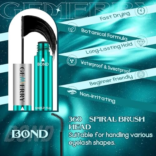 GEMERRY Lash Bond and Seal Waterproof 12ml Eyelash Glue for Clusters – Long Lasting 72-96 Hours, At-Home Use - görsel 6