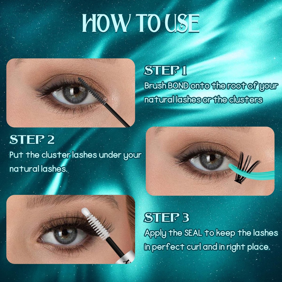 GEMERRY Lash Bond and Seal Waterproof 12ml Eyelash Glue for Clusters – Long Lasting 72-96 Hours, At-Home Use - görsel 11