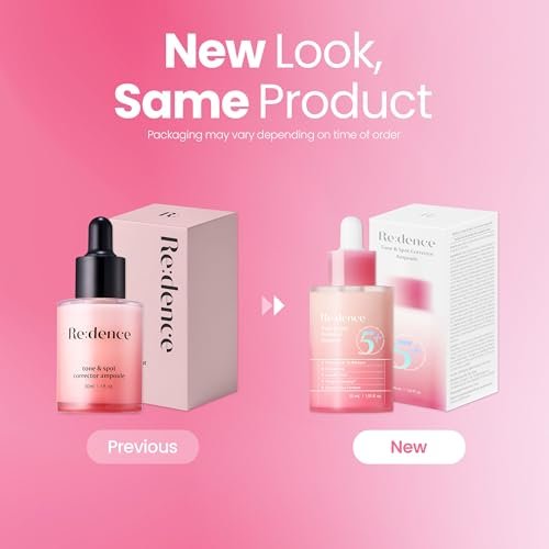 Redence Dark Spot Corrector Serum with 5% Niacinamide & Vitamin C | Tone & Spot Ampoule for Uneven Tone & Hydration | Korean Daily Skincare for All Skin Types | 30ml / 1 fl oz Avelisse