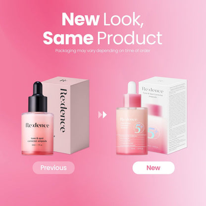 Redence Dark Spot Corrector Serum with 5% Niacinamide & Vitamin C | Tone & Spot Ampoule for Uneven Tone & Hydration | Korean Daily Skincare for All Skin Types | 30ml / 1 fl oz Avelisse