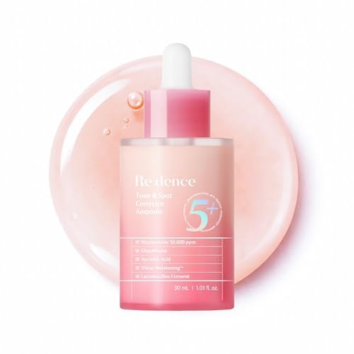 Redence Dark Spot Corrector Serum with 5% Niacinamide & Vitamin C | Tone & Spot Ampoule for Uneven Tone & Hydration | Korean Daily Skincare for All Skin Types | 30ml / 1 fl oz Avelisse