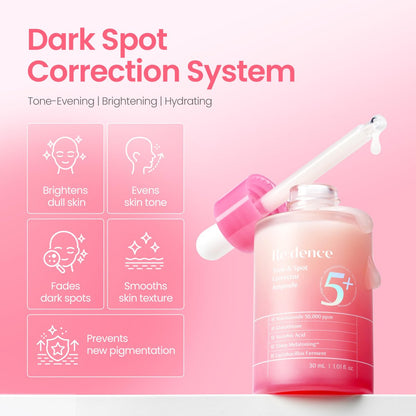 Redence Dark Spot Corrector Serum with 5% Niacinamide & Vitamin C | Tone & Spot Ampoule for Uneven Tone & Hydration | Korean Daily Skincare for All Skin Types | 30ml / 1 fl oz Avelisse