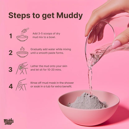 Muddyland Mud Magnet: Bentonite Clay Detox Mud Bath Soak & Full Body Mud Mask with Epsom Salt – 14 oz Avelisse