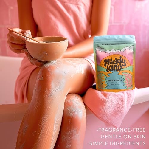 Muddyland Mud Magnet: Bentonite Clay Detox Mud Bath Soak & Full Body Mud Mask with Epsom Salt – 14 oz Avelisse