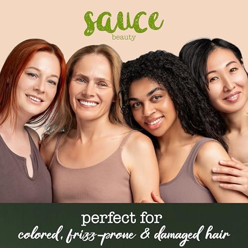 SAUCE BEAUTY Bond-Repairing Leave-In Hair Mask, Guacamole Whip - 8 fl oz (236 ml) Avelisse