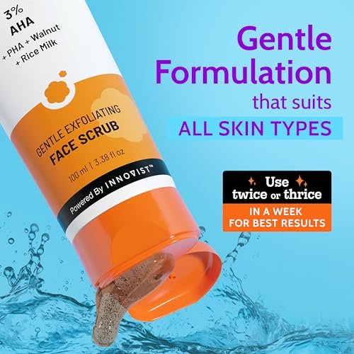 Chemist At Play Gentle Exfoliating Face Scrub with Mandelic Acid & Walnuts – Removes Dead Skin & Blackheads, Detans, Gives Instant Glow, for Women & Men, 100ml - görsel 6