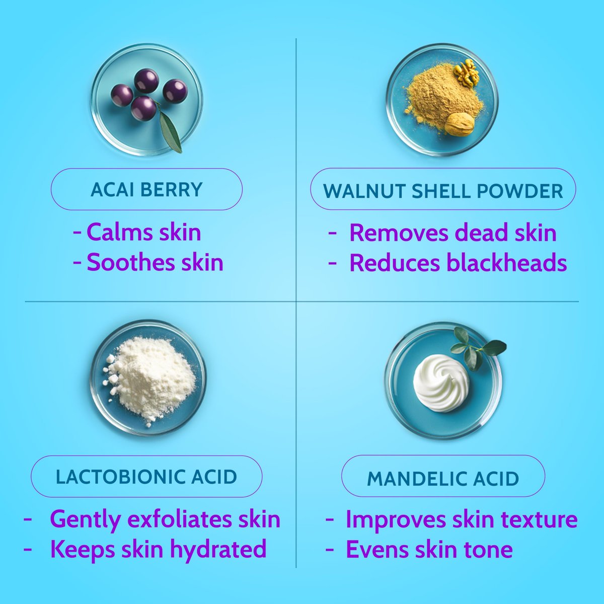 Chemist At Play Gentle Exfoliating Face Scrub with Mandelic Acid & Walnuts – Removes Dead Skin & Blackheads, Detans, Gives Instant Glow, for Women & Men, 100ml - görsel 9