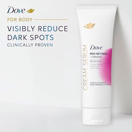 Dove Cream Serum Pro-Retinol + Firming for Elasticity and Firmness, with Collagen Peptides, Niacinamide and Antioxidants Lotion, 8 oz - görsel 10