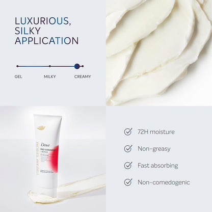 Dove Body Cream Serum Pro-Ceramide + Repair for Rough, Extremely Dry Skin, with Hyaluronic Acid, Niacinamide and Natural Moisturizing Factors Lotion, 8 oz