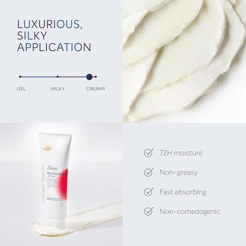 Dove Body Cream Serum Pro-Ceramide + Repair for Rough, Extremely Dry Skin, with Hyaluronic Acid, Niacinamide and Natural Moisturizing Factors Lotion, 8 oz - görsel 13
