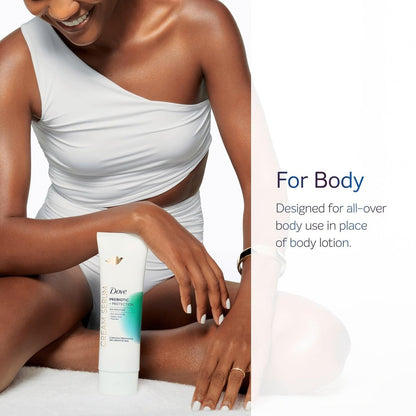 Dove Body Cream Serum Prebiotic + Protection for Dry, Sensitive Skin, with Pro-Vitamin B5, Stearic Acid and Peptides, 8 oz
