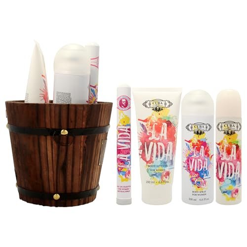 Cuba La Vida for Women - 4 Piece Fragrance Gift Set: Eau de Parfum, Body Spray & Body Lotion - görsel 6