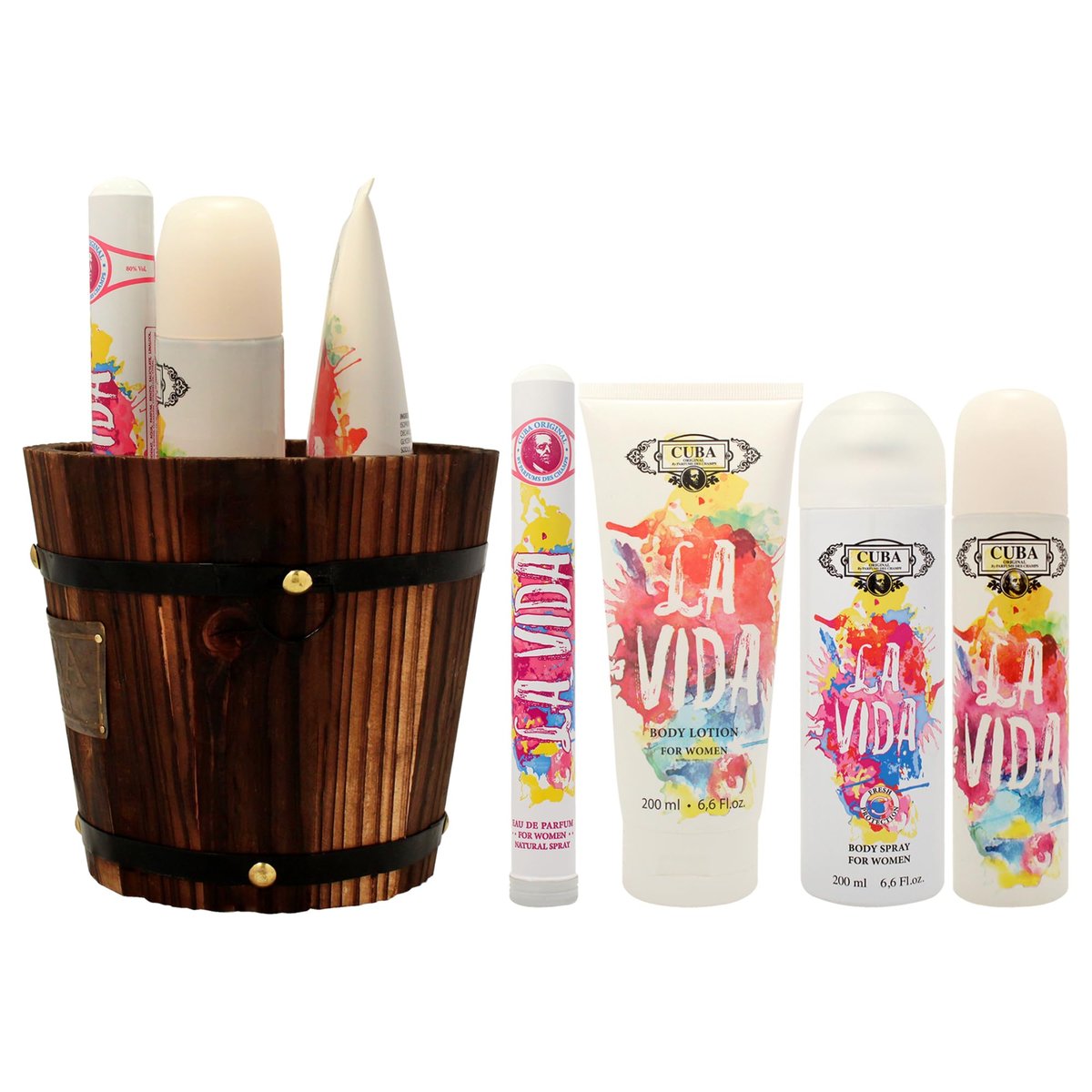 Cuba La Vida for Women - 4 Piece Fragrance Gift Set: Eau de Parfum, Body Spray & Body Lotion - görsel 7