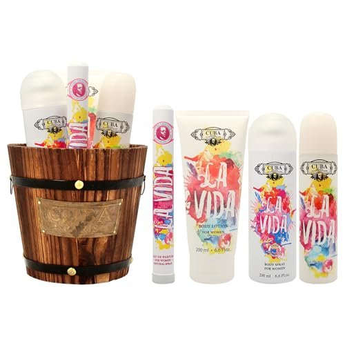 Cuba La Vida for Women - 4 Piece Fragrance Gift Set: Eau de Parfum, Body Spray & Body Lotion - görsel 2
