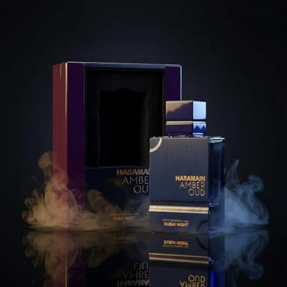 Al Haramain Amber Oud Dubai Night – Long Lasting Oud Cologne for Men with Bergamot & Saffron (3.33 oz) Avelisse