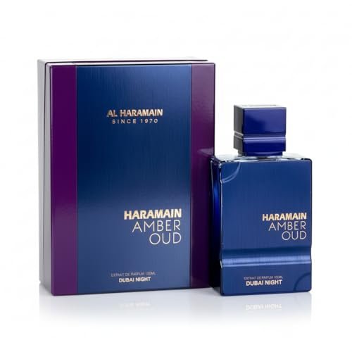 Al Haramain Amber Oud Dubai Night – Long Lasting Oud Cologne for Men with Bergamot & Saffron (3.33 oz) Avelisse